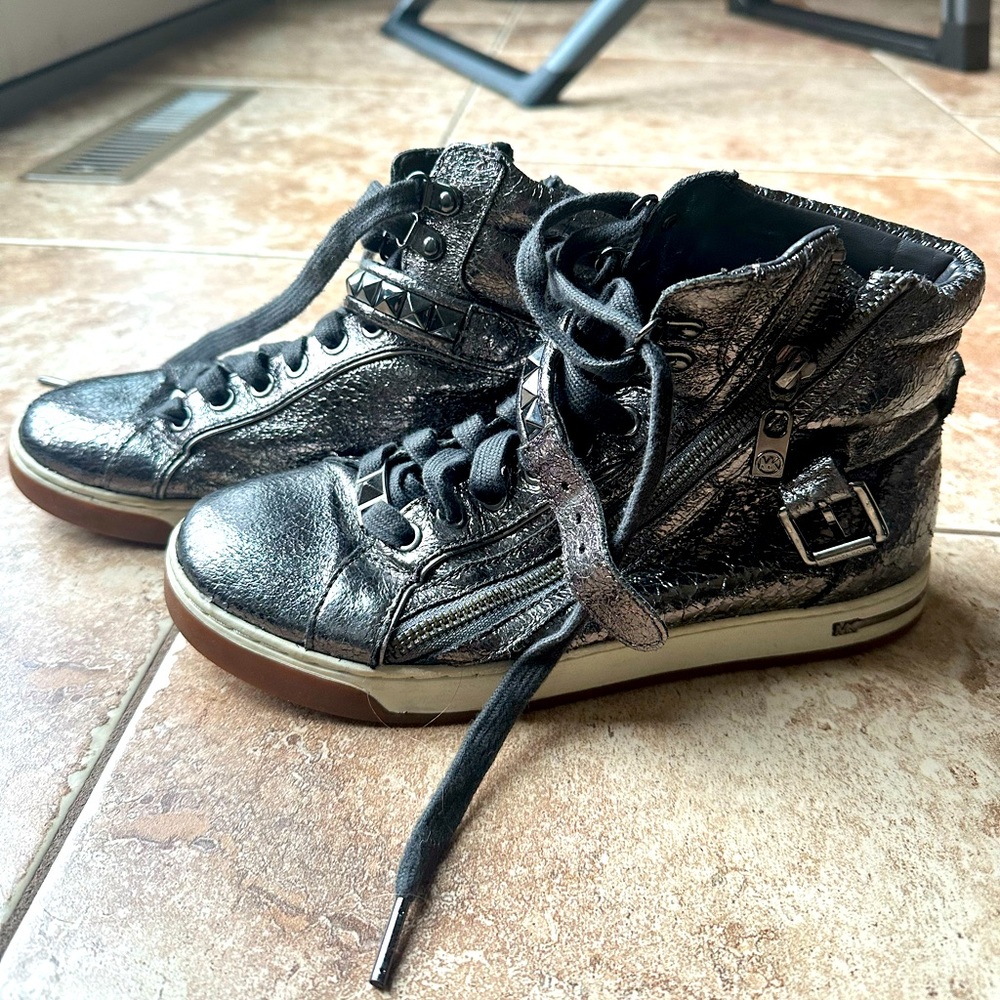 Michael Kors real leather Metallic Sneakers